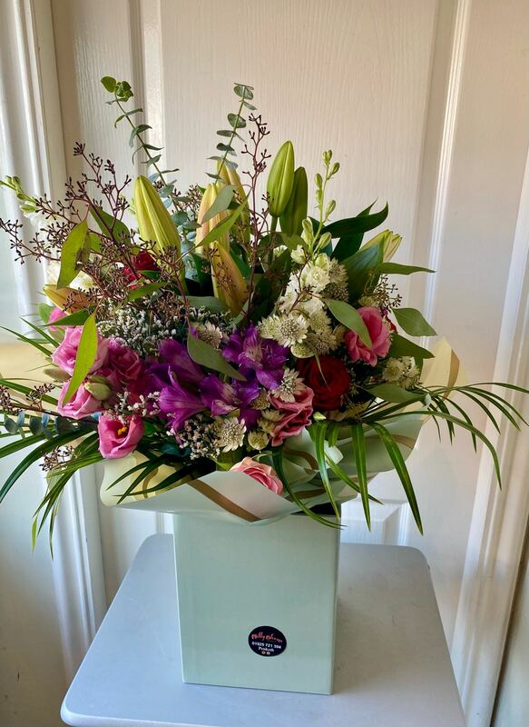 Flowers delivered to customer
