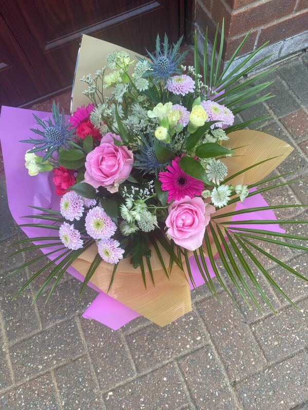 Flowers delivered to customer
