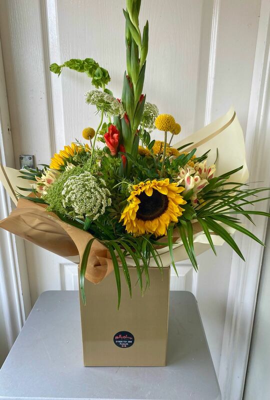Flowers delivered to customer
