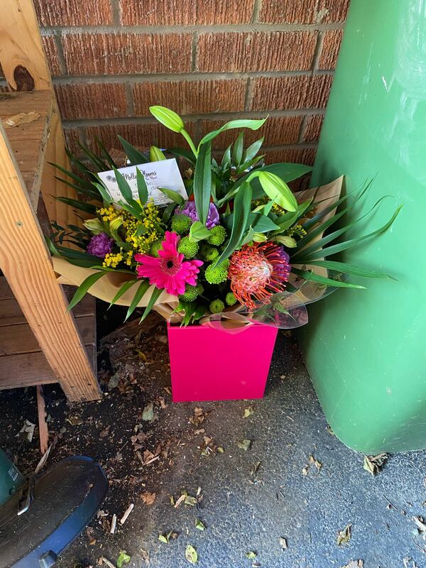 Flowers delivered to customer