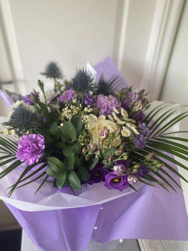 Flowers delivered to customer