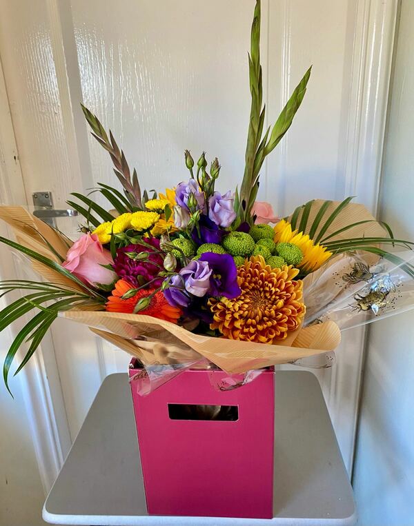 Flowers delivered to customer