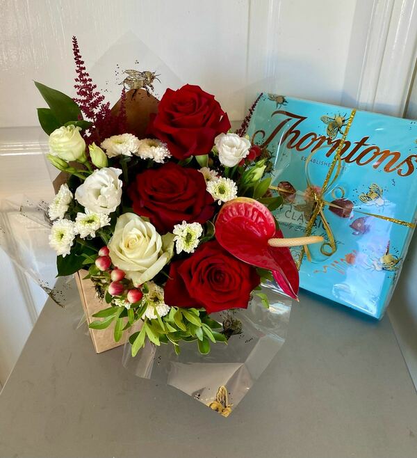 Flowers delivered to customer