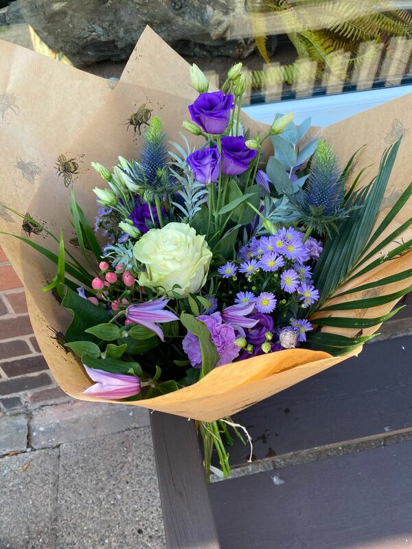Flowers delivered to customer