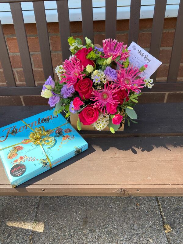 Flowers delivered to customer