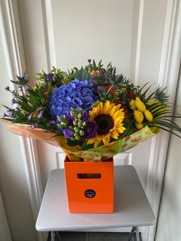 Flowers delivered to customer