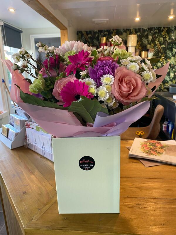 Flowers delivered to customer