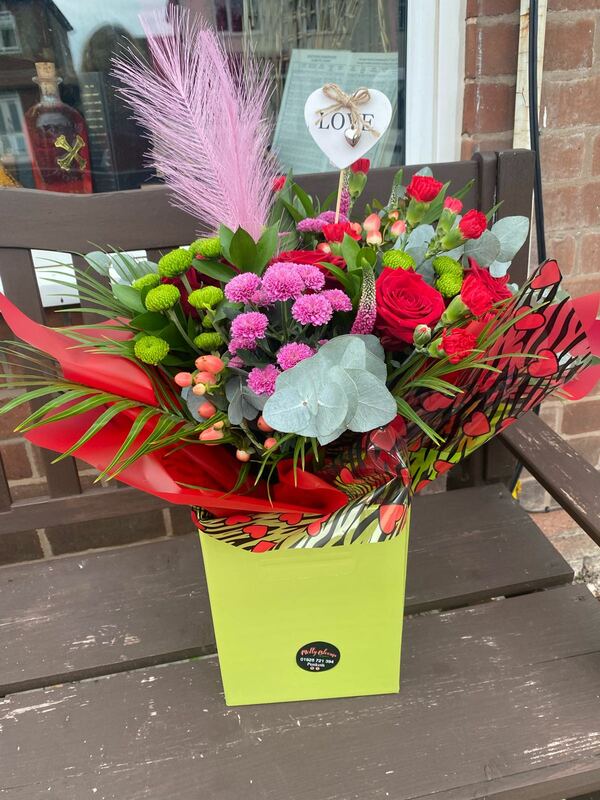 Flowers delivered to customer