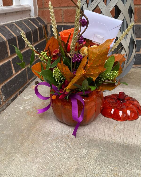 Flowers delivered to customer