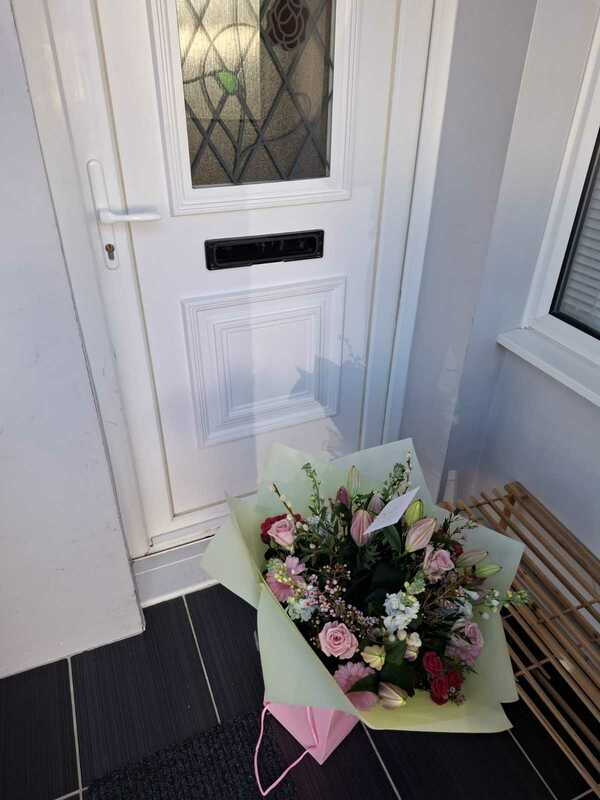 Flowers delivered to customer