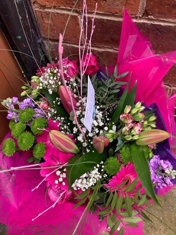 Flowers delivered to customer