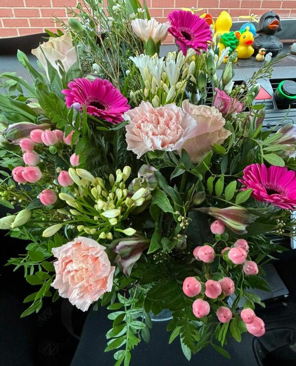Flowers delivered to customer