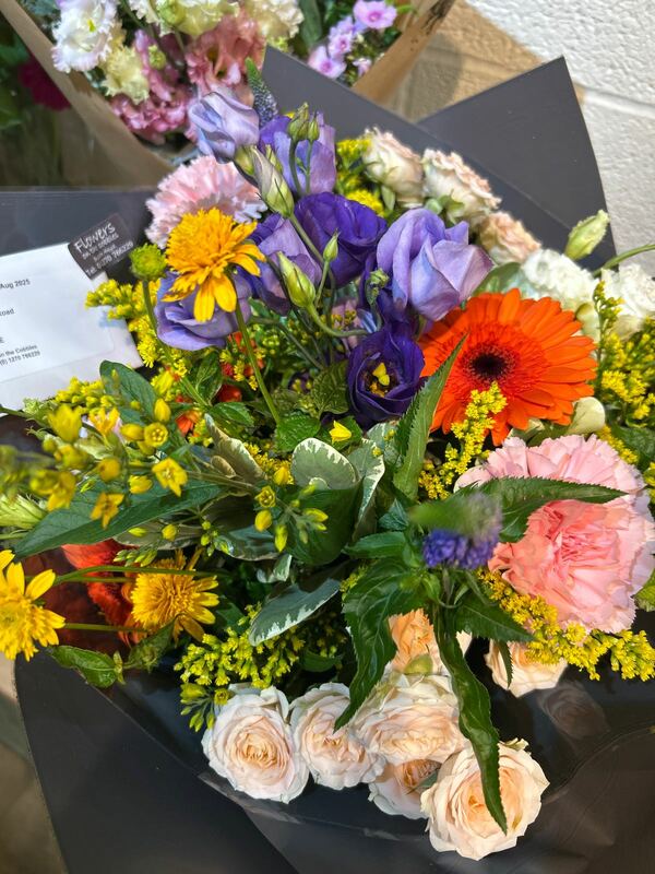 Flowers delivered to customer