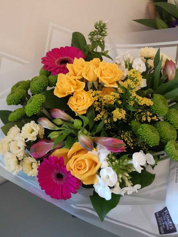 Flowers delivered to customer