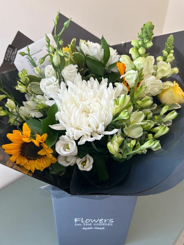 Flowers delivered to customer