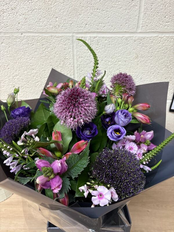 Flowers delivered to customer