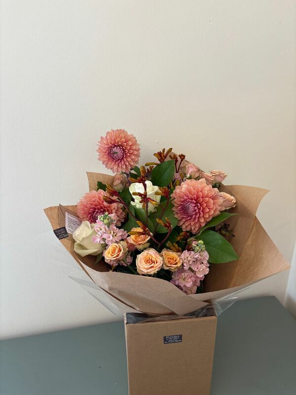 Flowers delivered to customer