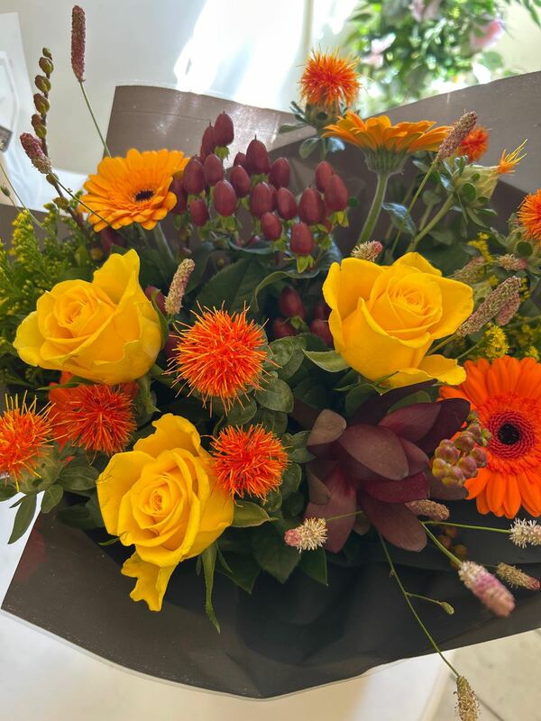 Flowers delivered to customer