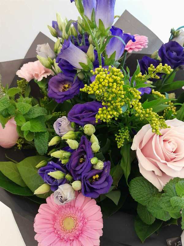Flowers delivered to customer