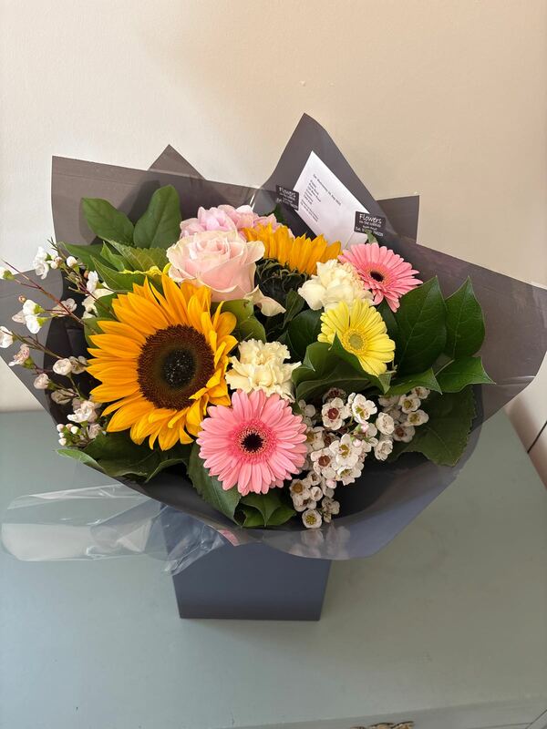 Flowers delivered to customer