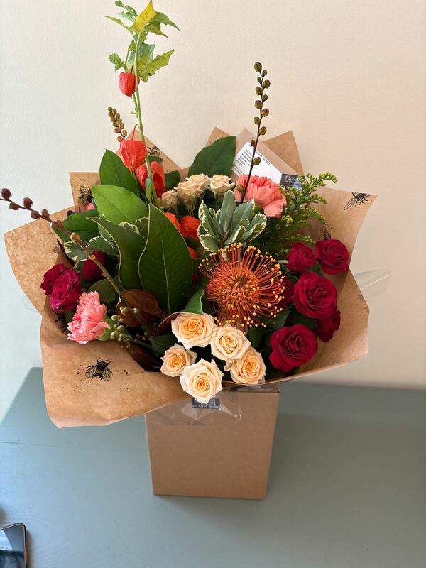 Flowers delivered to customer