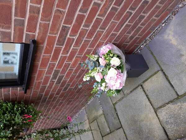 Flowers delivered to customer