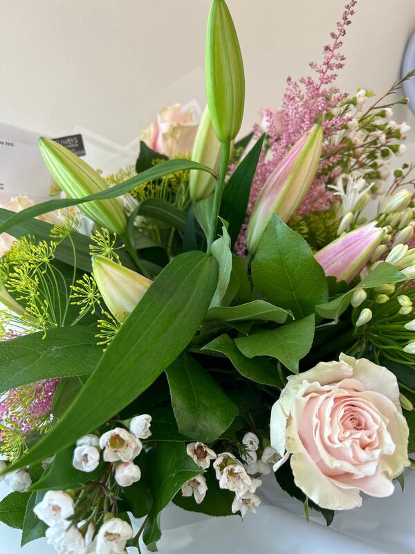 Flowers delivered to customer
