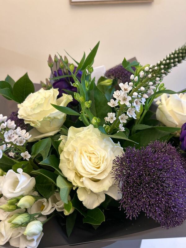 Flowers delivered to customer