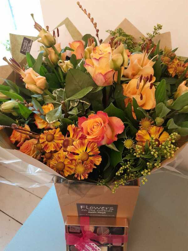 Flowers delivered to customer