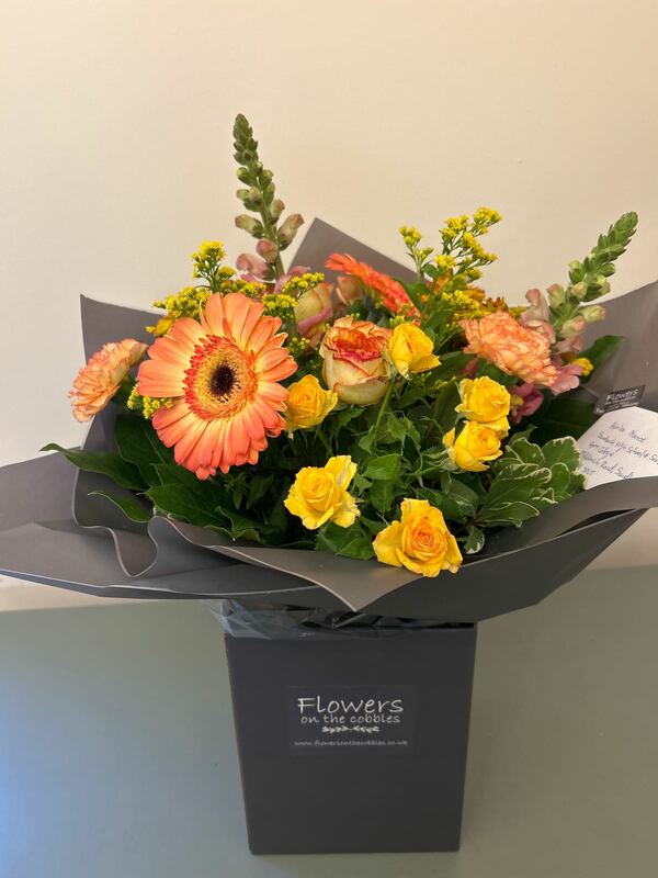 Flowers delivered to customer