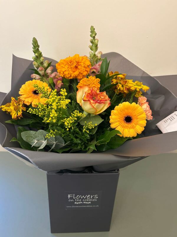 Flowers delivered to customer