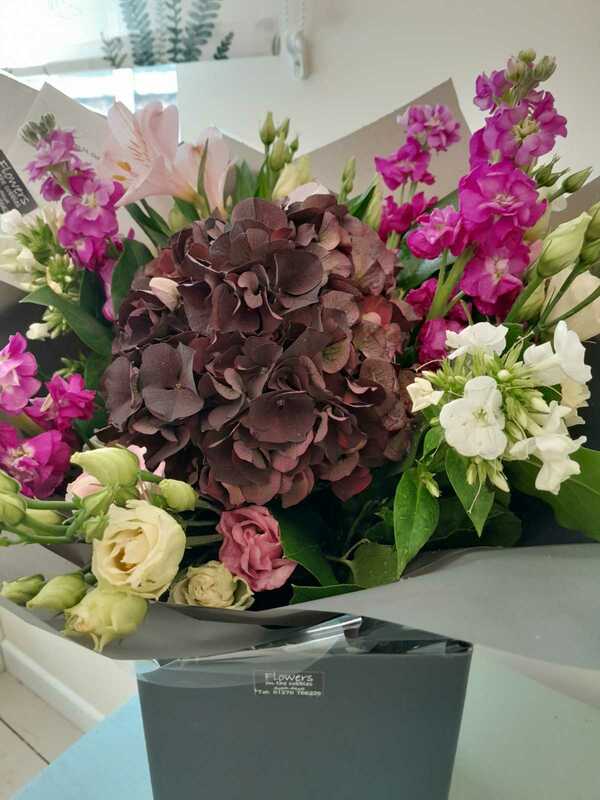 Flowers delivered to customer