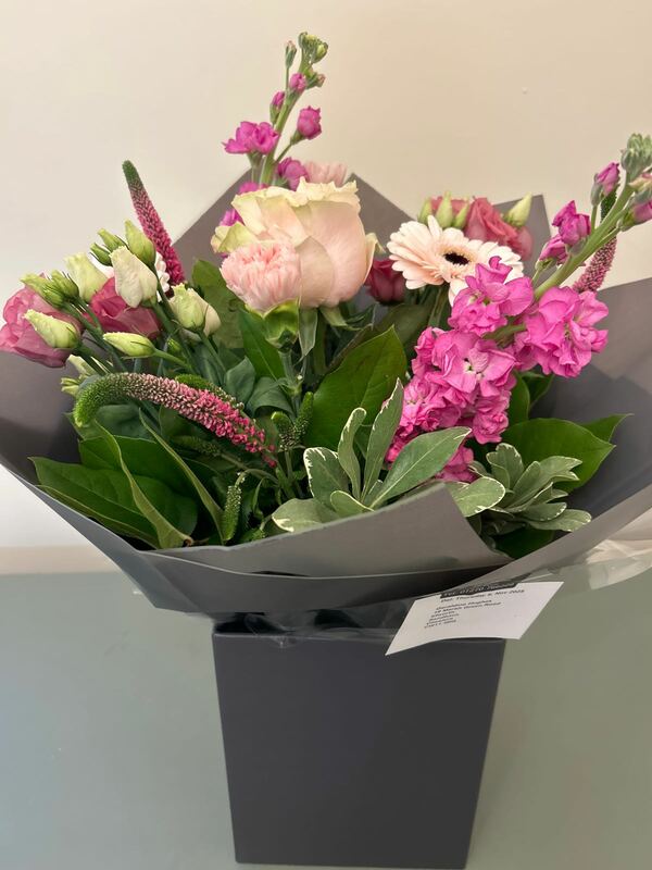 Flowers delivered to customer
