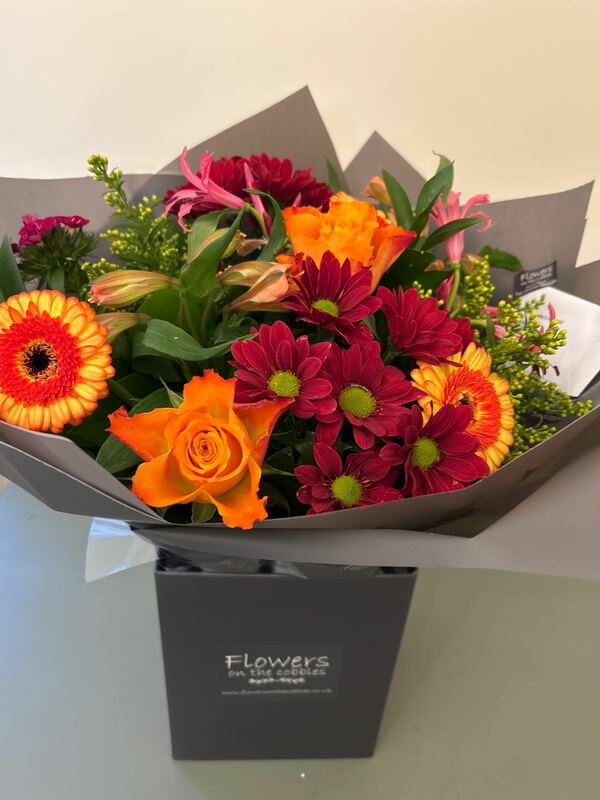 Flowers delivered to customer
