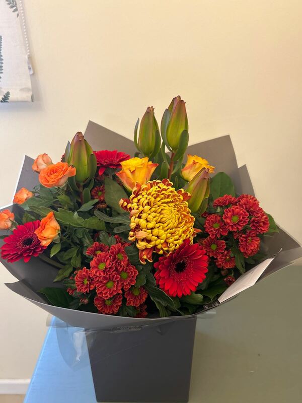 Flowers delivered to customer