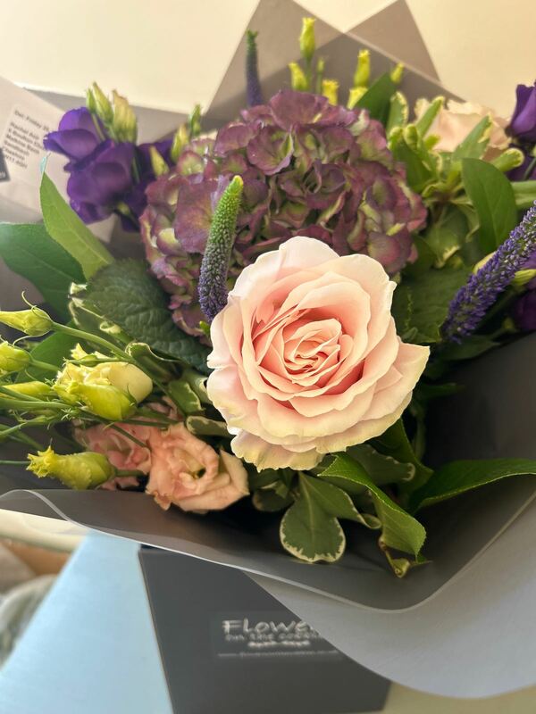 Flowers delivered to customer