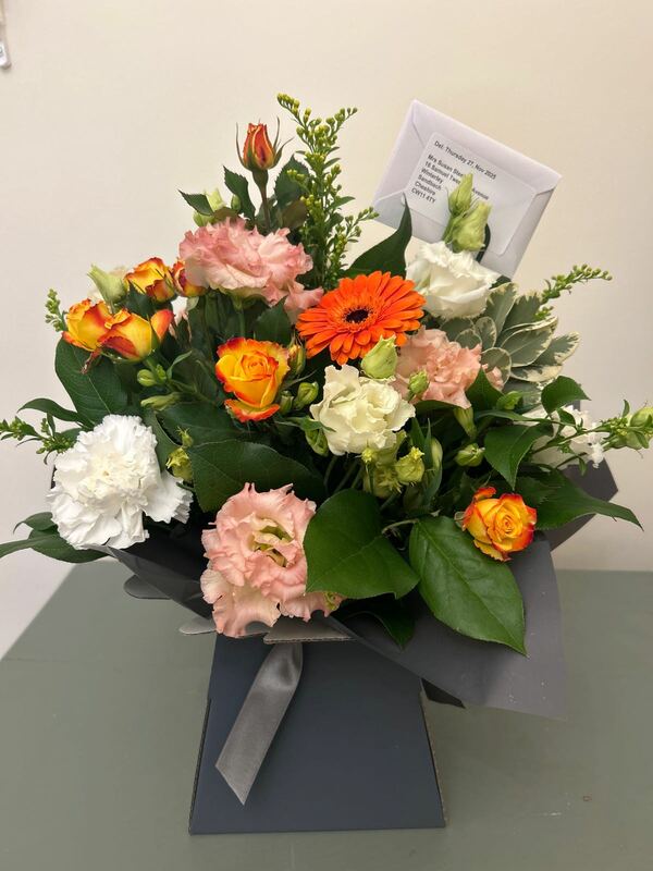 Flowers delivered to customer