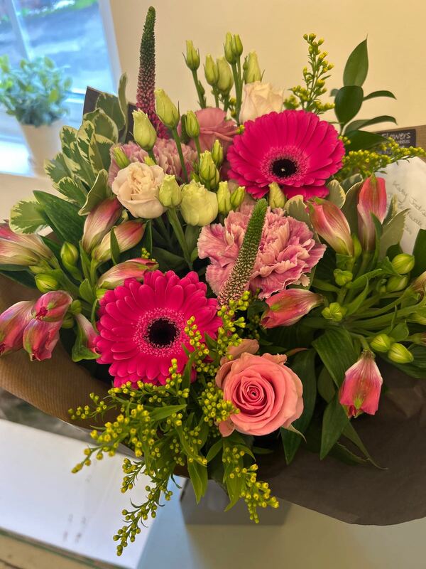 Flowers delivered to customer