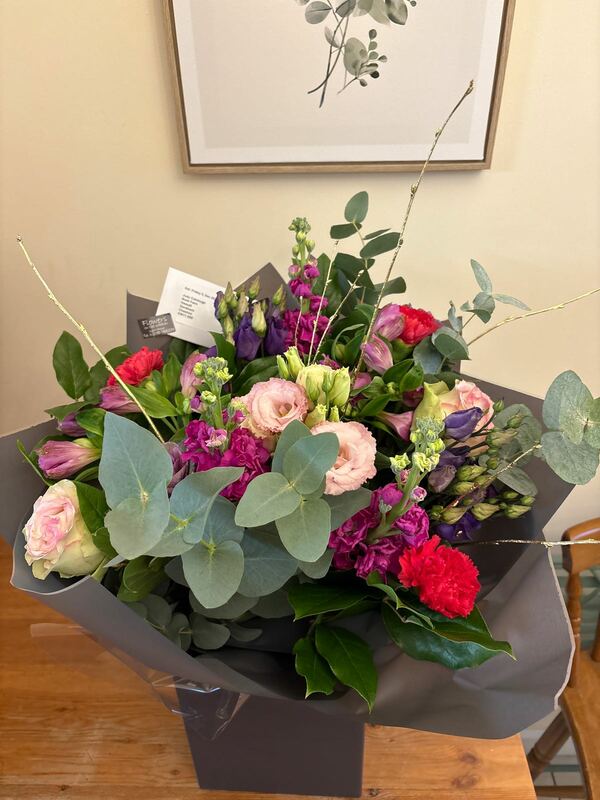 Flowers delivered to customer