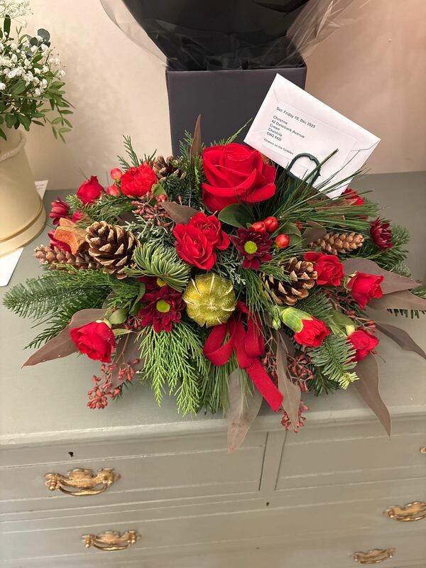 Flowers delivered to customer
