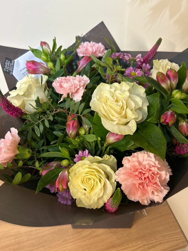 Flowers delivered to customer