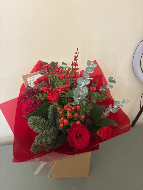 Flowers delivered to customer