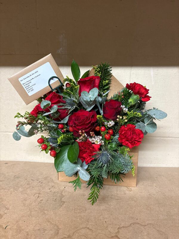 Flowers delivered to customer
