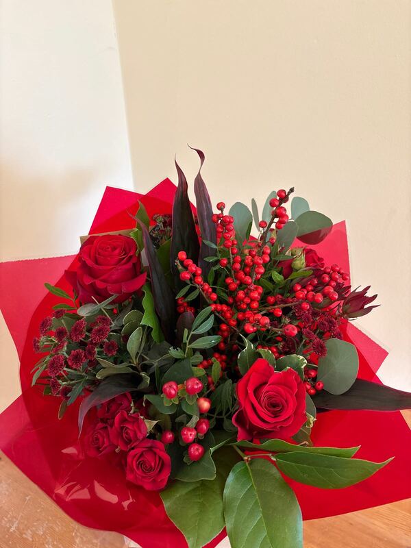 Flowers delivered to customer