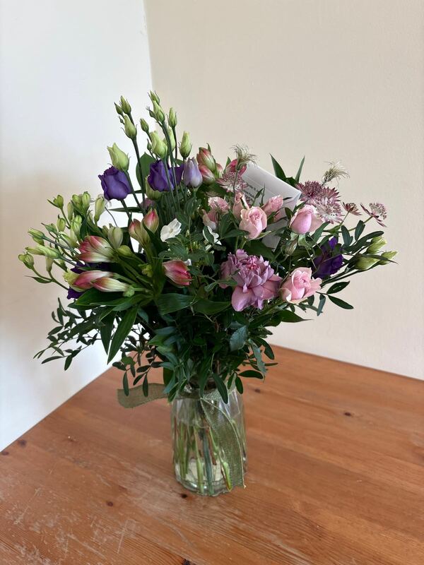 Flowers delivered to customer