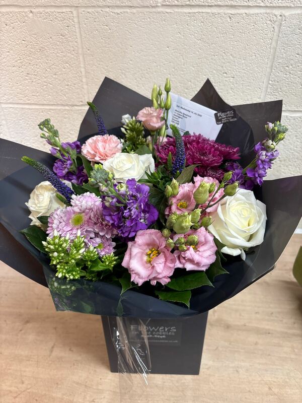 Flowers delivered to customer