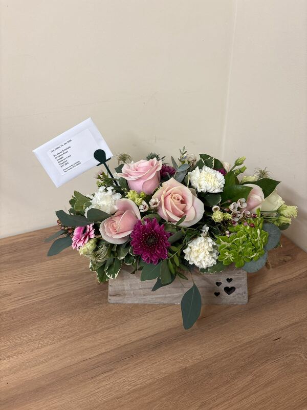 Flowers delivered to customer