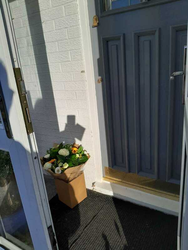 Flowers delivered to customer