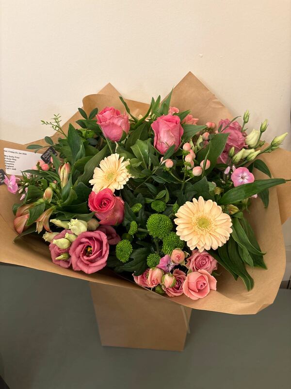 Flowers delivered to customer