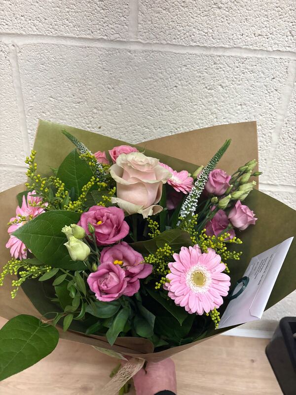 Flowers delivered to customer